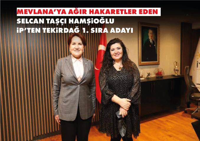 ayyildirim1's tweet photo. Hz. Mevlana’ya ağır hakaretler ettiği için Konya Ülkü Ocaklarımızın İP binası önünde protesto ederek Fitneçağ Gazetesini yaktığı Selcan Taşçı Hamşioğlu şimdi İP'ten Tekirdağ Milletvekili 1. sıra adayı olmuş!

İşte bunlar böyle alçak, böyle aşağılık. https://t.co/DHPEmns16l