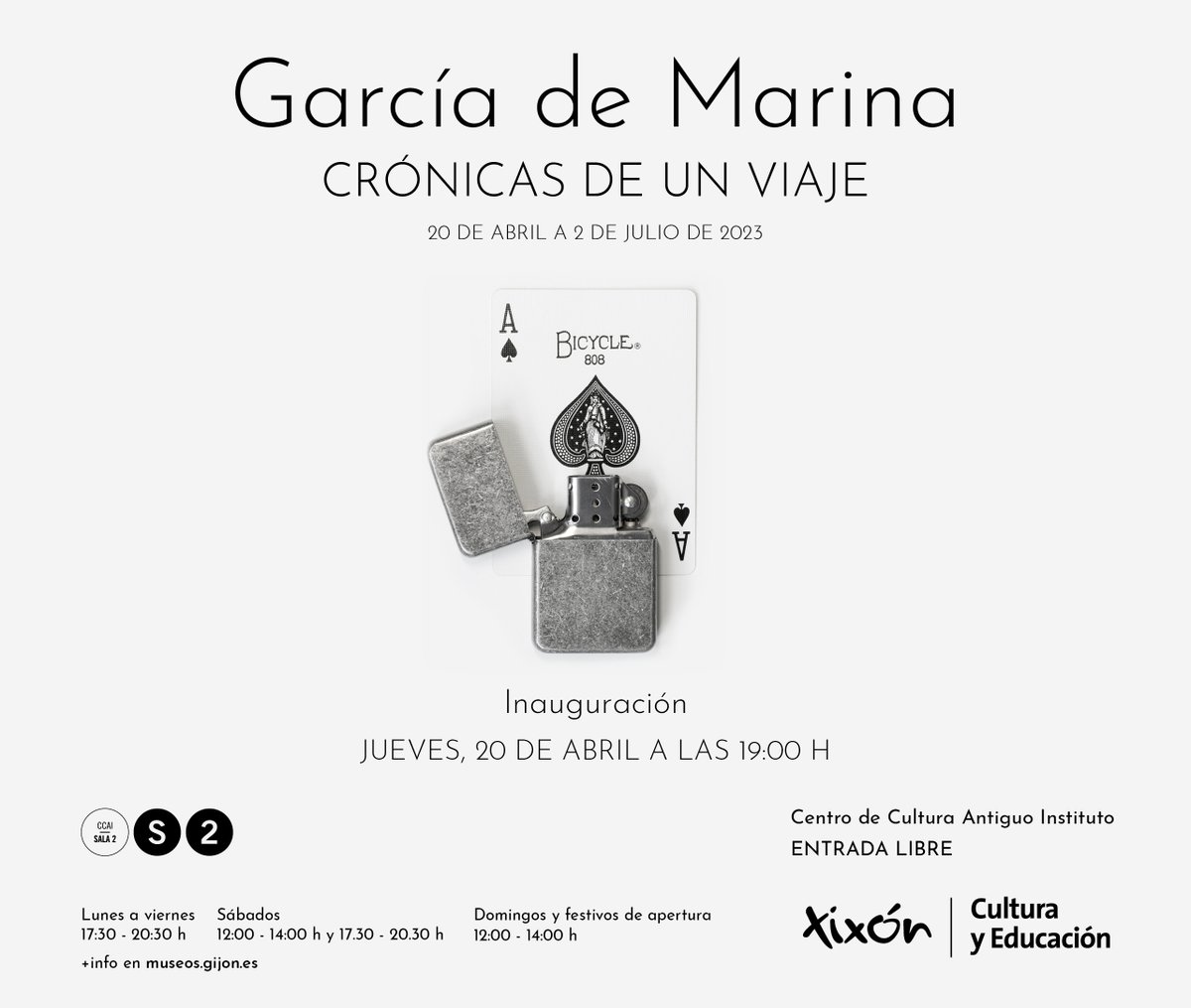 MuseosGijon's tweet photo. Próxima exposición en #Sala2CCAI
@Culturagijon @GarciadeMarina_ https://t.co/bdwzMrwgc5