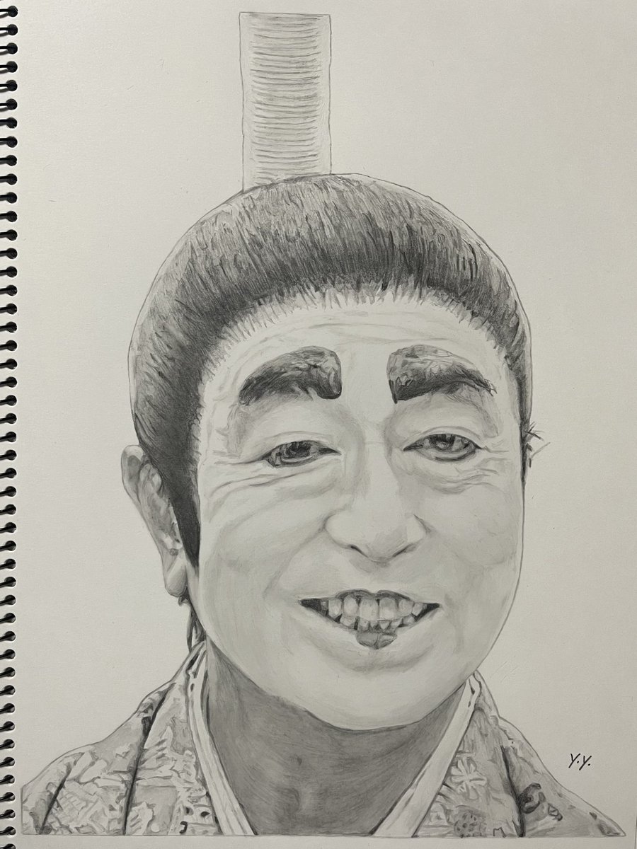 yoh31yy's tweet photo. バカ殿様（志村けんさん）
鉛筆で描いてみました。

#志村けん #バカ殿 #ドリフ #ドリフターズ #鉛筆画 #人物画 #似顔絵 #Pencildrawing https://t.co/xe4Pnw7Bon