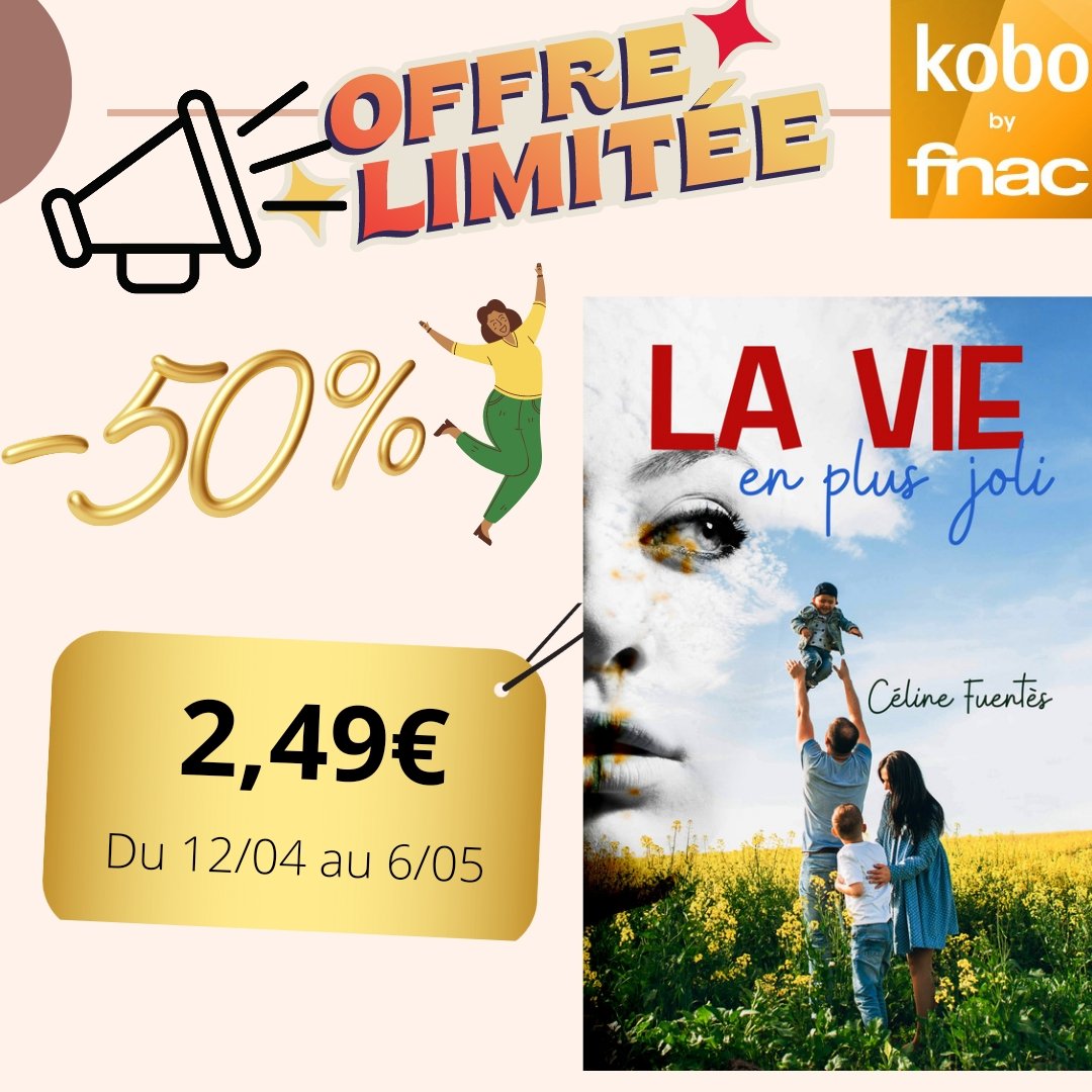 lynseecf98's tweet photo. #offredumois #ebookpromo sur #kobo
La vie en plus joli est en offre du mois sur la plateforme @kobobooks , n'hésitez pas à en profiter et a partager 😜
Lien 🔽
https://t.co/JVV2WFUik4
Bonne journée à vous tous 🌹
#koboplus #kobowritinglife @kobo.writing.life.fr #livres #roman https://t.co/vpYXlRAxkV