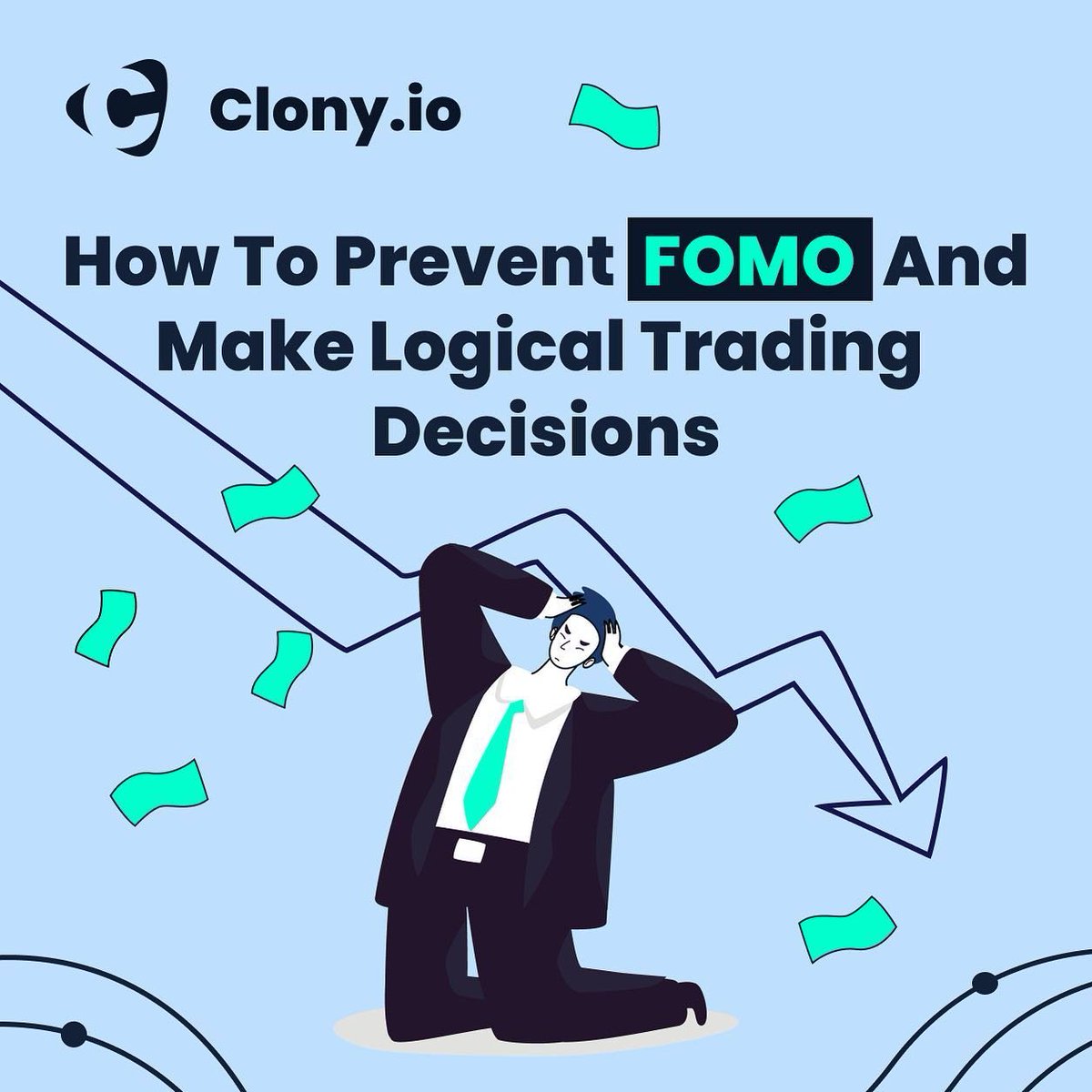 ClonyIo's tweet photo. Say goodbye to FOMO and hello to logical trading decisions! Managing your emotions is key to successful trading. Check out our latest blog post for tips and tricks to help you stay focused and confident in the market.
#crypto #clony #trading #copytading #fomo #cryptotrading https://t.co/OZq51ePH2R