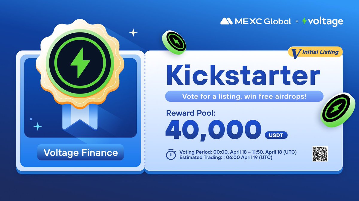 Mizter_AB's tweet photo. Get ready for DeFi revolution guys.
It pleases me to announce that @voltfinance native token which is $VOLT token is set to be listed on @MEXC_Global exchange on April 18th, 2023.
๐ฅ๐ฅ๐ฅ
Stay tuned guys.
#VoltApp #Voltagefinance #DeFi https://t.co/gsBJC030rT