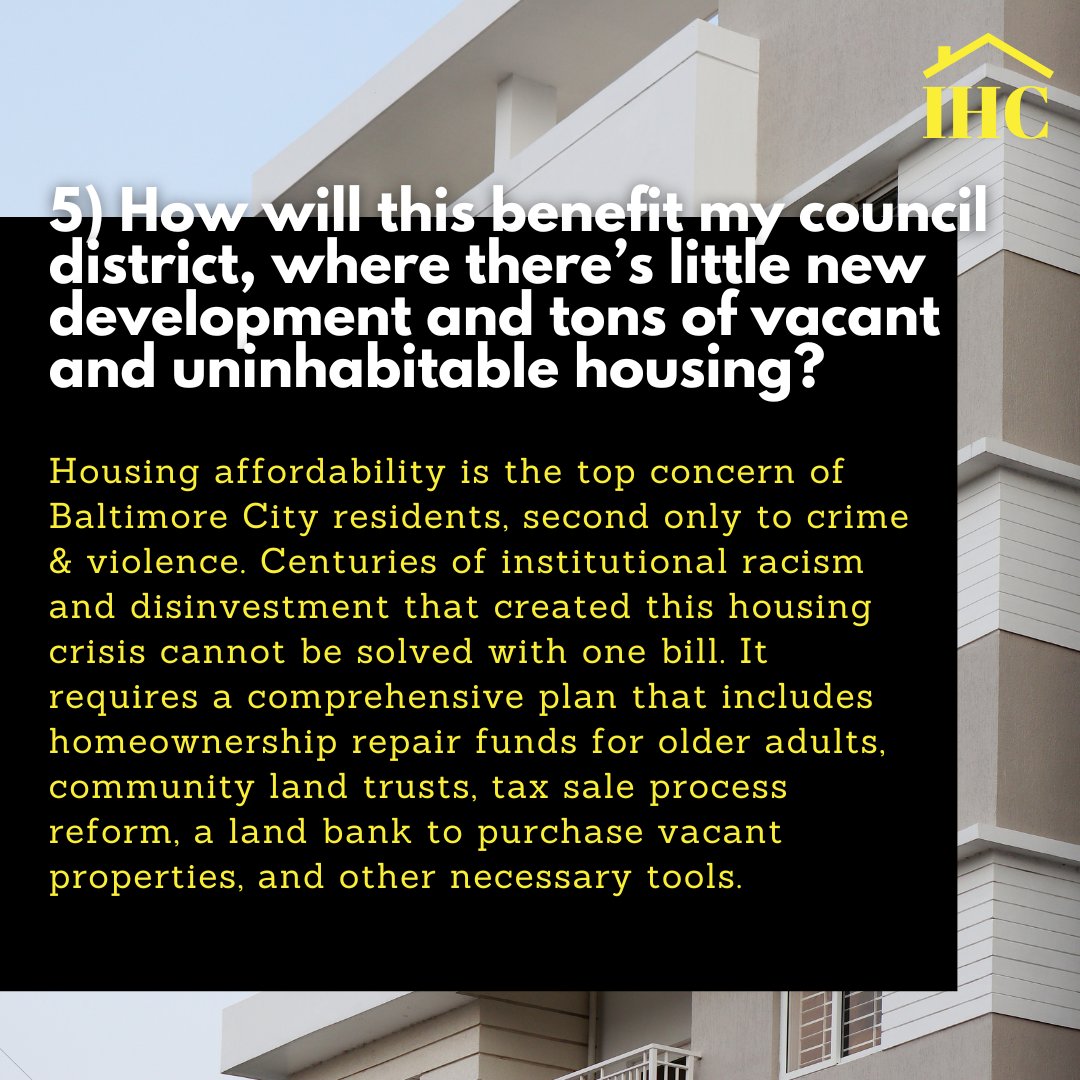 Inclusionary Housing Coalition Baltimore tweet media