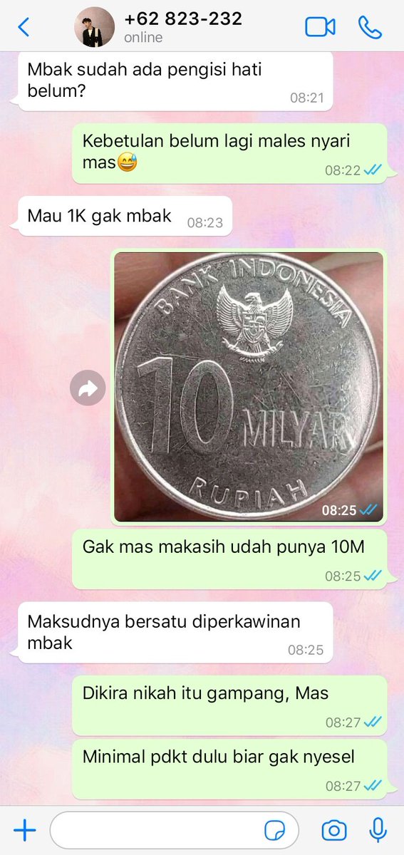 piebhee's tweet image. Jodoh dateng sendiri

— winwin au