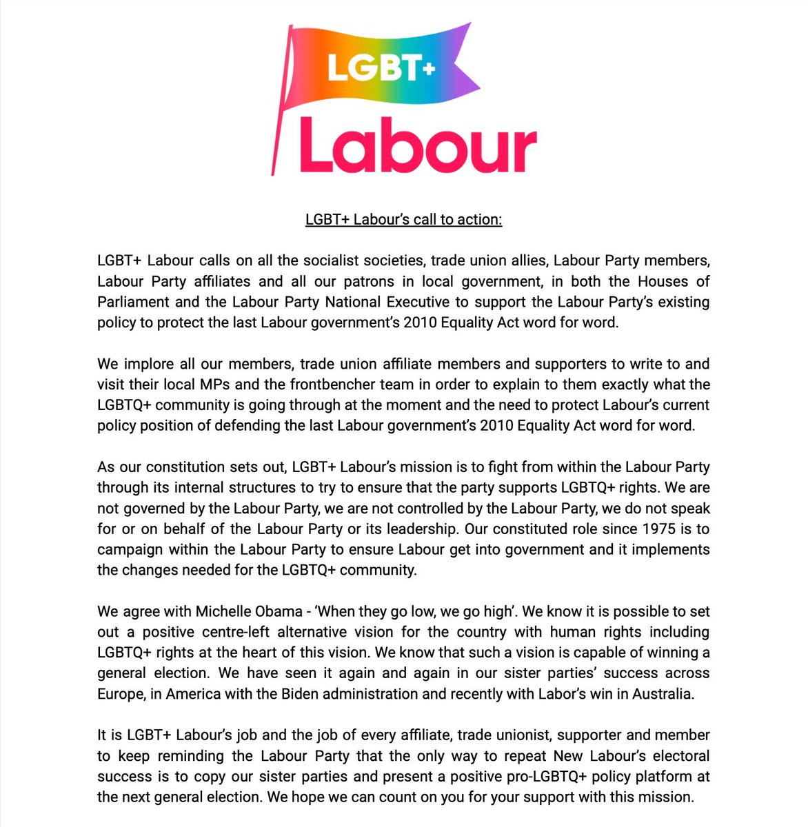LGBT+ Labour tweet media