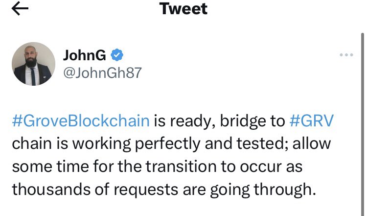 HergaJeffrey's tweet photo. Mga ka #GroveGreenArmy 

Pwede nyo ng gamitin ang bridge para sa inyong #Bsc or #Eth #Grv to native Grv. 

https://t.co/m45eedrQAR

Eto na din ang contract ng #USGD 0x640Bd16C20ddb3B43cb0851C52F15290F324f1E0

#GroveCoin #GroveBlockchain 
#CryptoNews #CryptoPh https://t.co/xzYF86wHhm