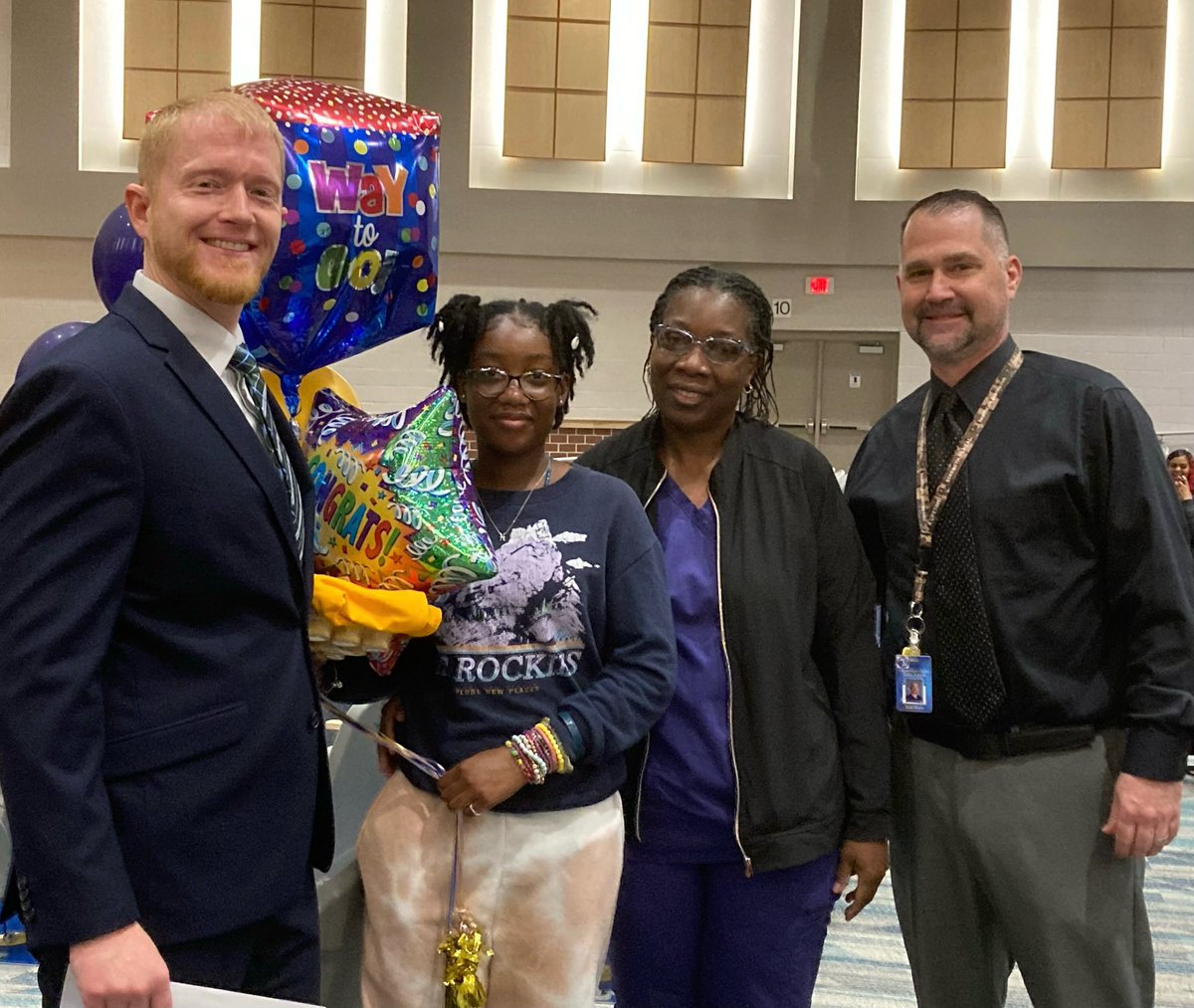 You will be hard pressed to find a more exceptional student than our 8th grade Student of The Year, Gladys Mwape!So much to say about her, but how her educators and peers feel about her and how happy they were that she was chosen tells you all you need to know!So proud of Gladys!