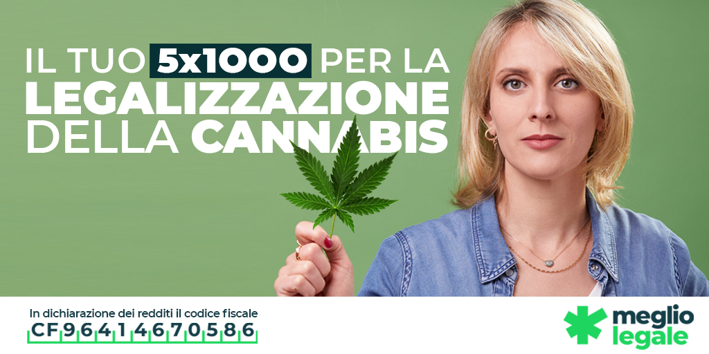 🔴 IL TUO 5X1000 PER LA PRIMA VOLTA ALLA LEGALIZZAZIONE DELLA #CANNABIS.

Ora puoi portare l’Italia verso una nuova normalità fatta di posti di lavoro e possibilità di impresa.

Scrivi il codice fiscale 96414670586 in dichiarazione dei redditi.