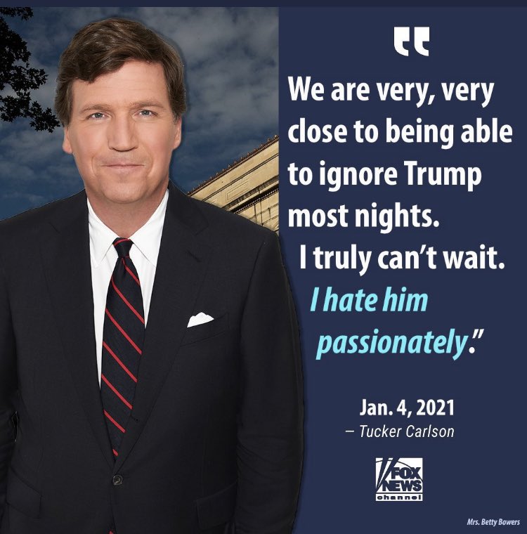 AbrahamLCNM's tweet photo. @CollinRugg Is he talking about Tucker Carlson? https://t.co/iwAyJQ4iGA