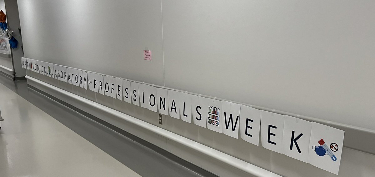 kerry_a23's tweet image. It’s #MedicalLaboratoryWeek and the @Jo_Brant lab team is celebrating with a week of lunch and learns, treats, and a “Name that Baby” contest. 
Happy #MedLabWeek to our colleagues from coast to coast.  #LabsSaveLives
                                                           1/2