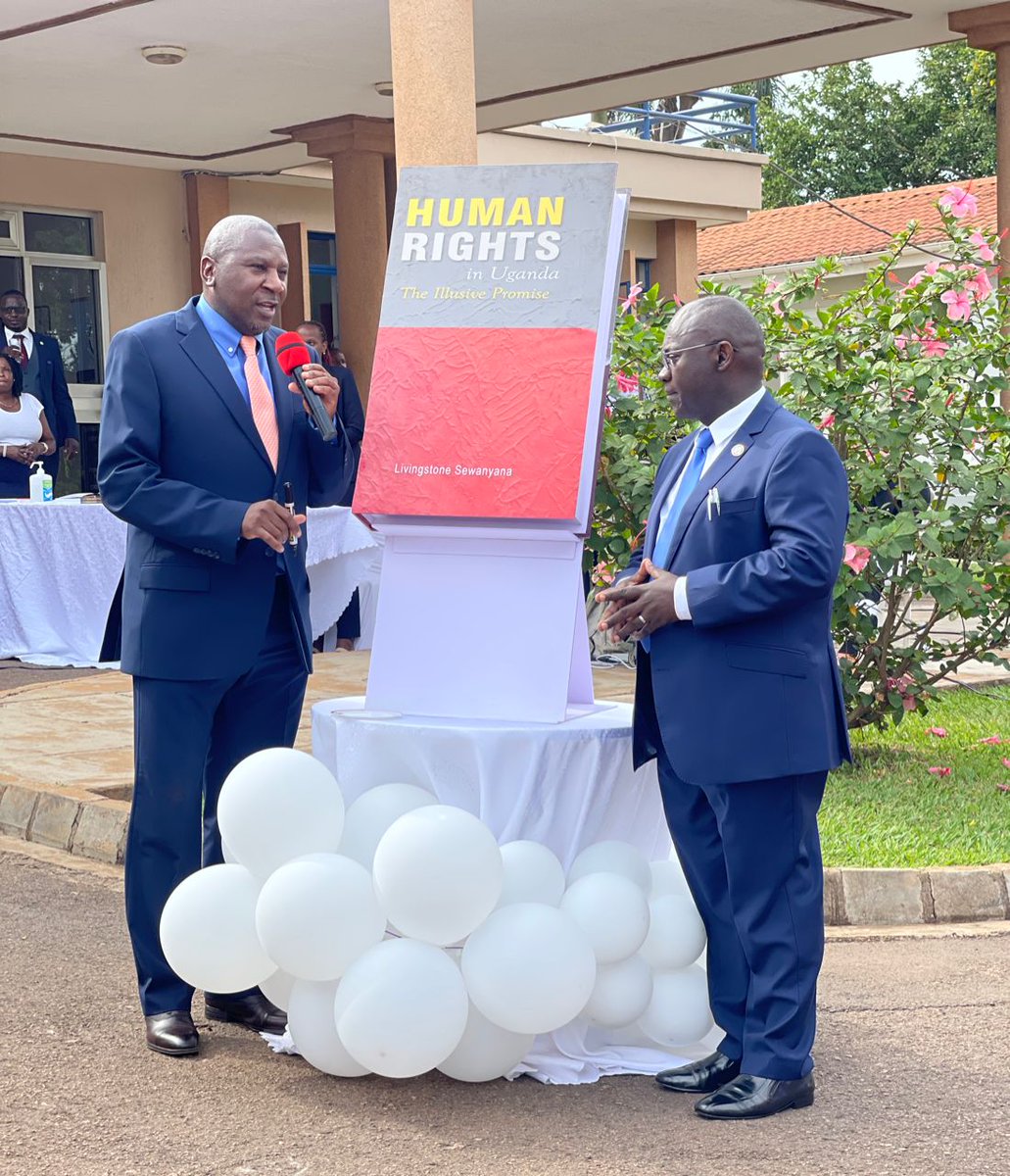 FHRI2's tweet photo. Hon. Justice Musa Sekaana said it is absurd that lawyers who know Chapter Four of Uganda's Constitution think they are knowledgeable on human rights. He added that the book captures almost everything that we are experiencing in the Human Rights Sector. https://t.co/eXtMyUmX6p