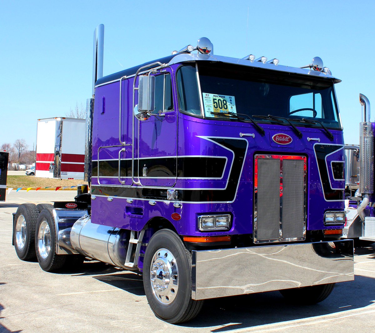 Take a look at this awesome Peterbilt cabover! #Trucking #TruckingDepot #Truckers #Cabover
