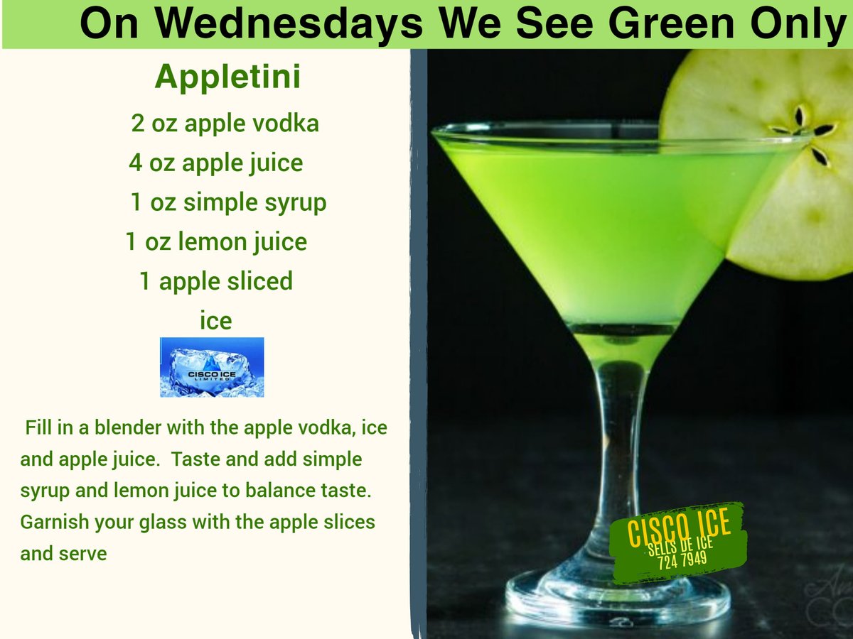 Judithtt's tweet image. What is your colour today? We do not have to see green only on Wednesdays. Lets be green today #blockice #cubeice #ciscoice #martiniday