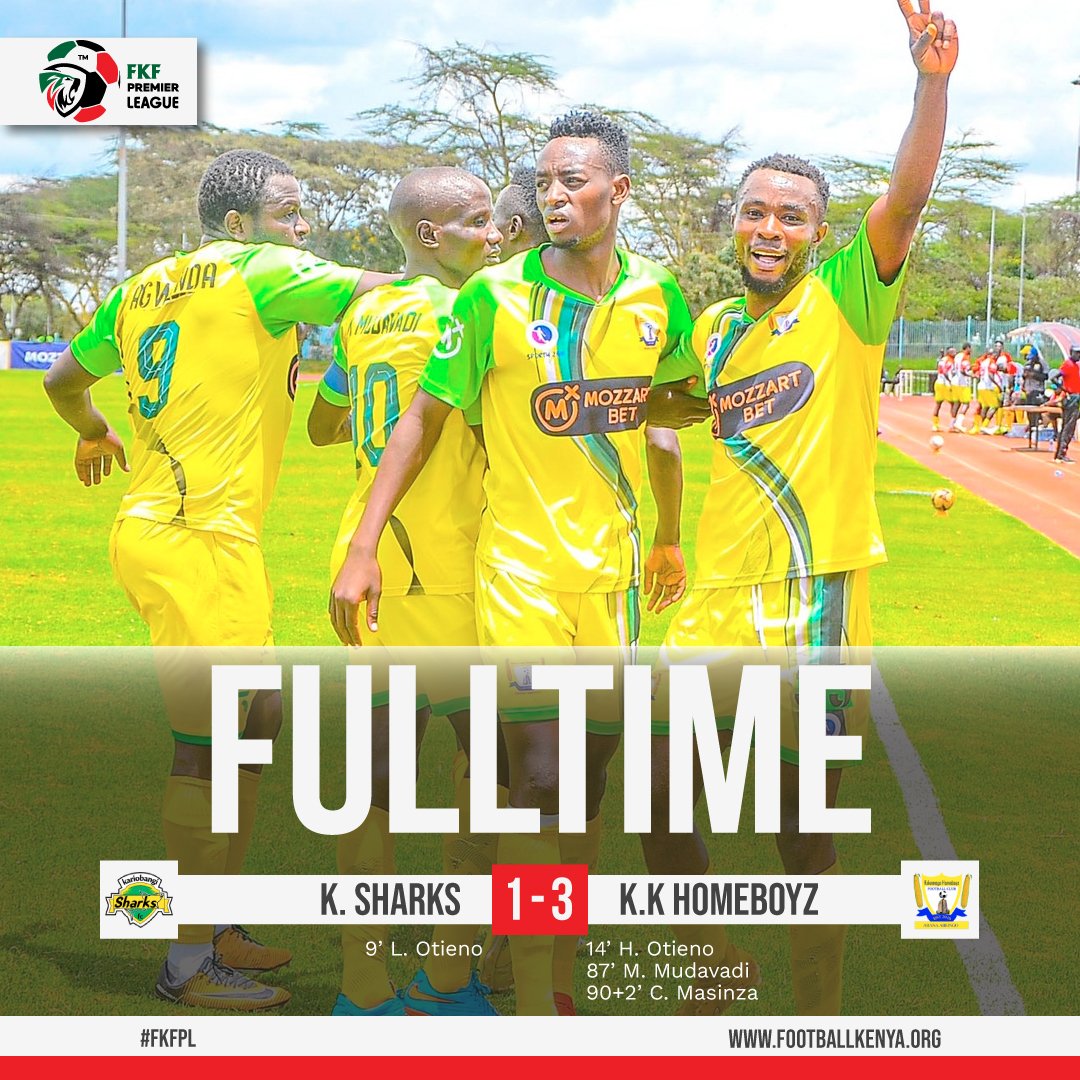 FULL-TIME: 3-1 victory in our favour! 💪

Wanataka Wanapigwa Hawataki Bado Wanapigwa 🤣.

Next customers , @afcleopards

#WeAreHomeboyz 🔥.