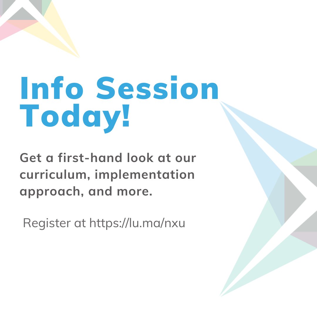 There’s still time to register for today’s 4 p.m. EDT info session! Learn how you can access the curriculum, training, and support you need to help your students lead thriving lives. Save your spot: bit.ly/3xLLaUh