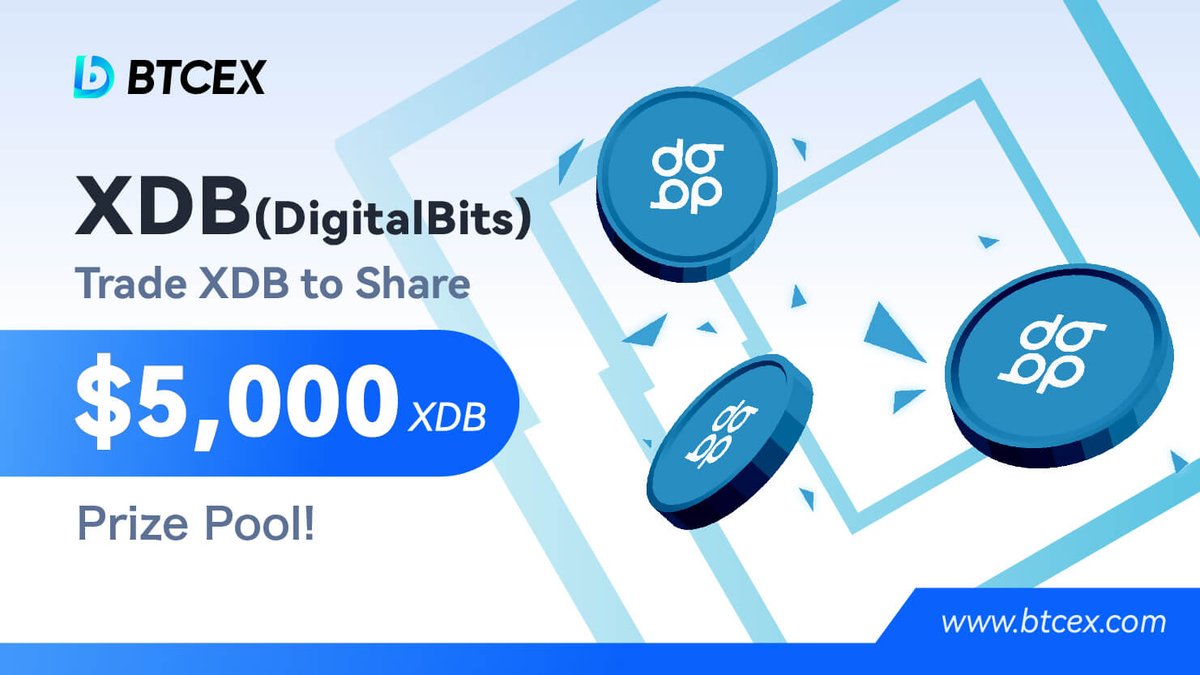 BTCEX_exchange's tweet image. The $XDB trading craze is on! Don't miss out on your chance to win big with $5,000 worth of $XDB tokens up for grabs. 

Join us and start trading!▶️ bit.ly/3mos8RQ

#DigitalBits #cryptotrader #giveaway #XDB