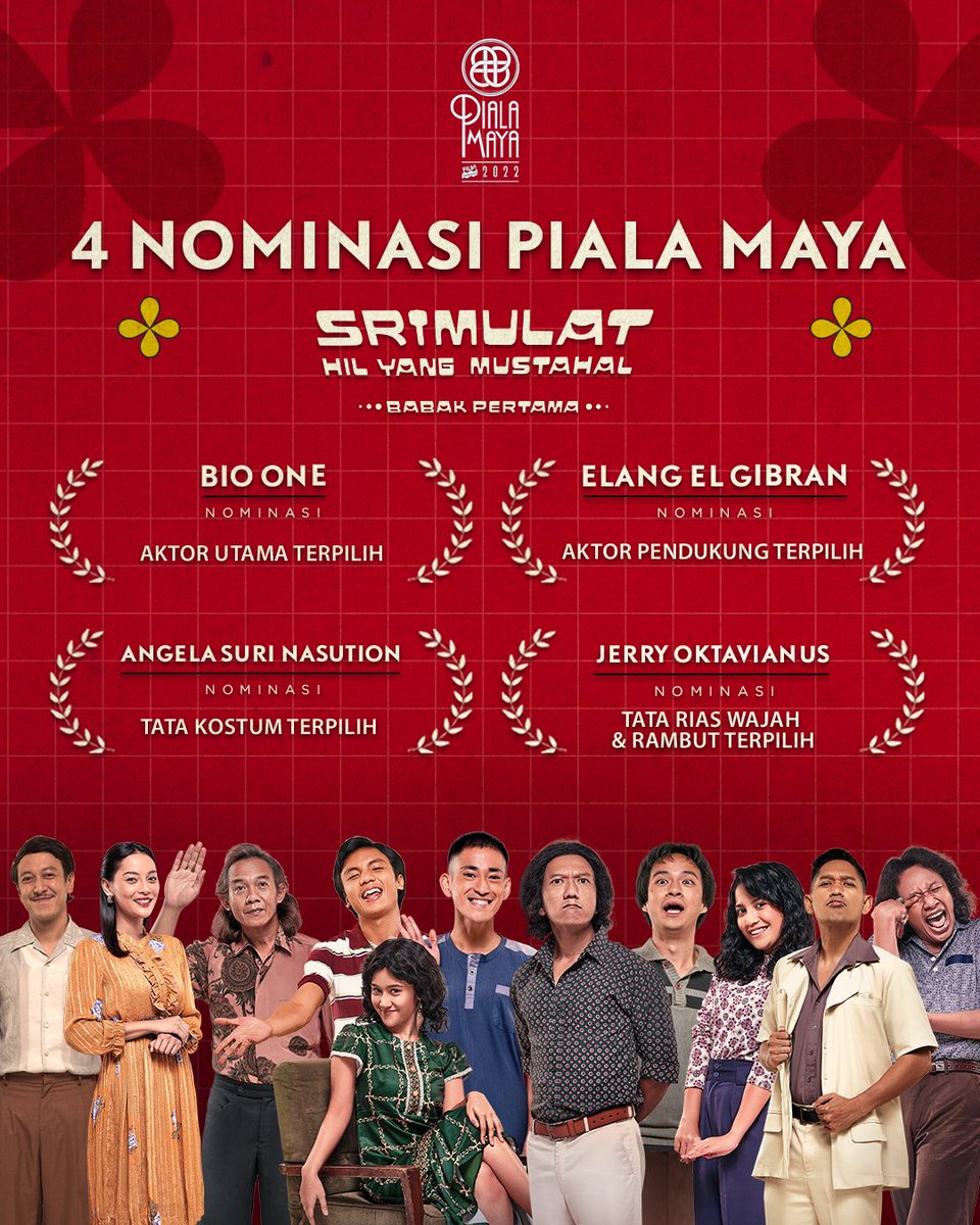 mncpicturesID's tweet photo. Selamat! @bojvoyej, @elangelgibran, @angelanggiee & @jerrymundung terpilih dalam Nominasi @pialamaya 11 2022! ๐๐
#Srimulat #HilyangMustahal #PIALAMAYA11 #SaatnyaIndonesiaTertawa https://t.co/QVMjCMDW6K