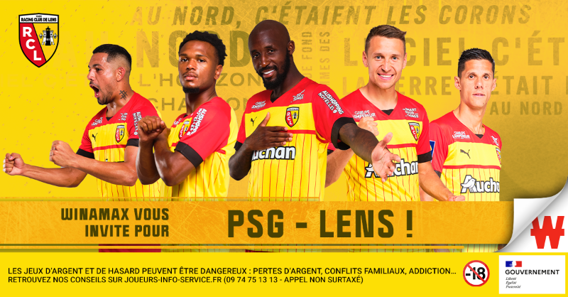 WinamaxSport's tweet photo. ⚽️ 2 lots de 2 places sont à gagner pour PSG - @RCLens, samedi 15/04 à 21h !

🎁 Pour participer : retweetez ce tweet, suivez @WinamaxSport et répondez avec votre pseudo Winamax.    

👉 Tirage ce soir 20H !    

 📄 Règlement > https://t.co/gC0gnNA0on https://t.co/wylLp50U20