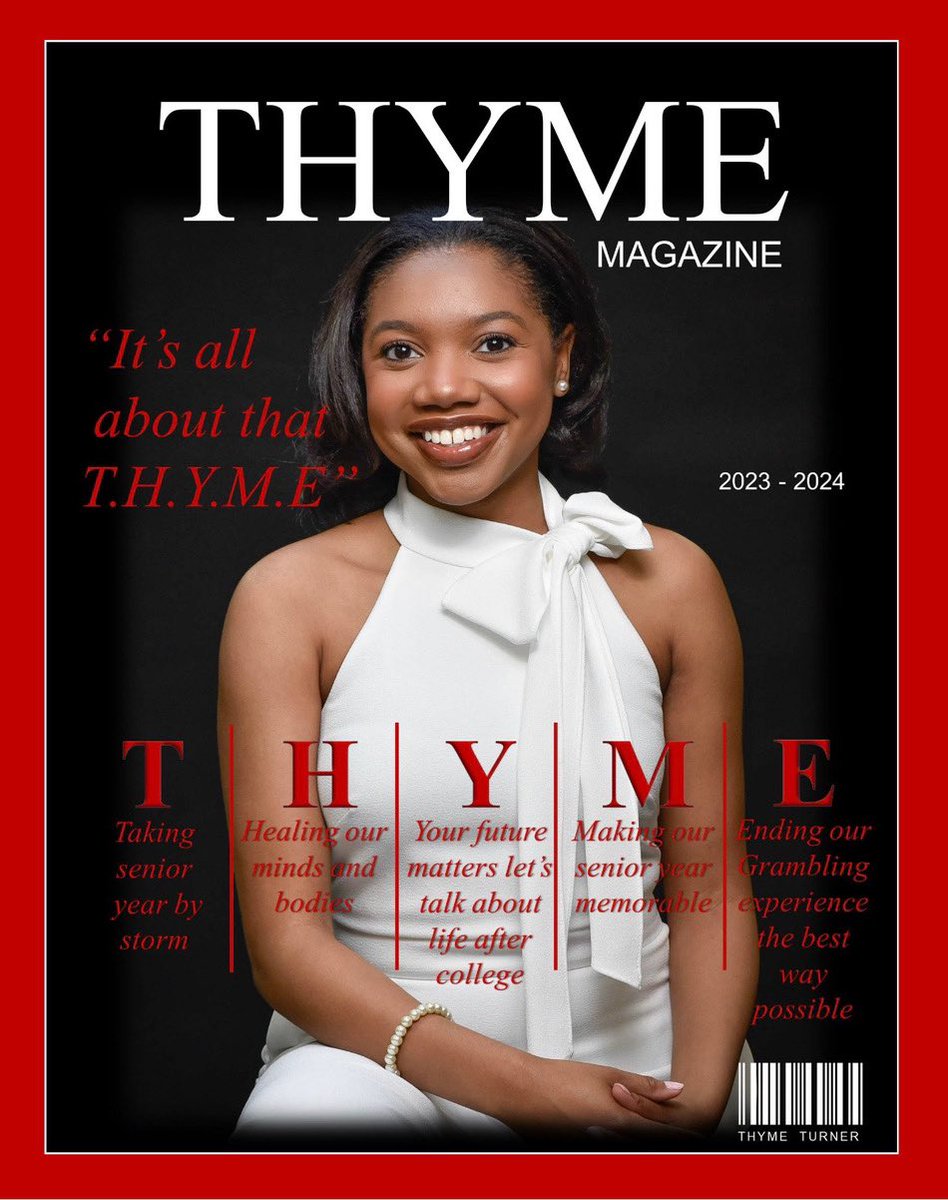Calling all GramFam24! I am Thyme Turner, a junior majoring in Child Development and Early Literacy. I am GRACIOUSLY vying to be your 2023-2024 Miss Senior! So, say it with me “It’s about that THYME!” Vote Thyme Turner for Miss Senior👑 #GramElections2K23 <a href="/Gram_BOE/">Grambling Board of Elections</a>