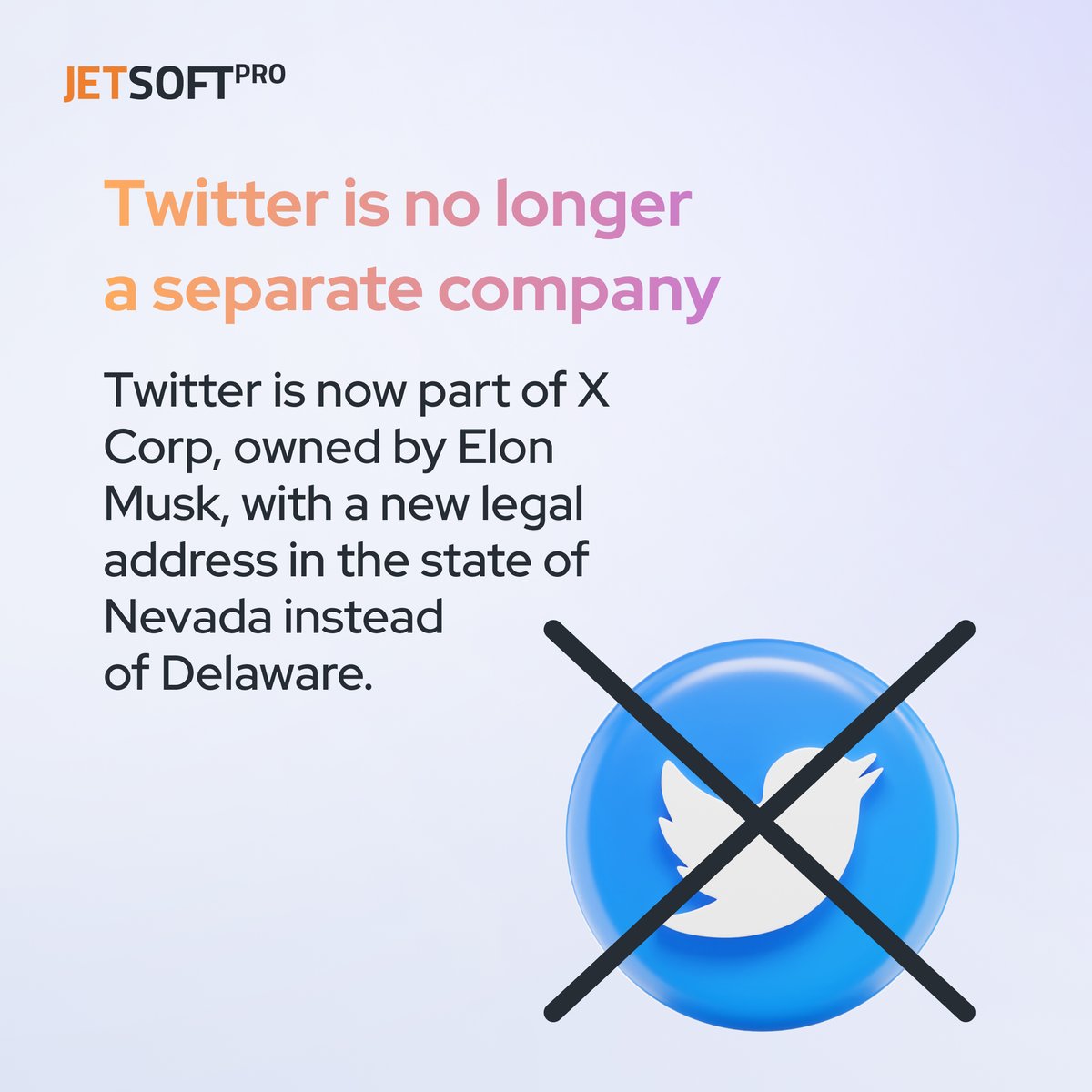 JetSoftPro's tweet photo. ๐ #Bitcoin is back on top, #Microsoft #PC Game Pass in Europe, and #Twitter is no longer a separate company: topics that #IT specialists are talking about๐
#jetsoftpro #jsp #jspdigest https://t.co/baF2DszWrq