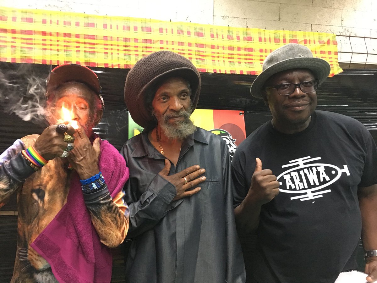 It’s a sad day today, as we say farewell to my friend Knocky, the Zulu warrior,  Jah Shaka. Shaka played a huge part in the establishing of AriwA 
In the very early days he would book the studio weekly, and  shared building in Peckham, with Jah Shaka Music operating from the HQ
