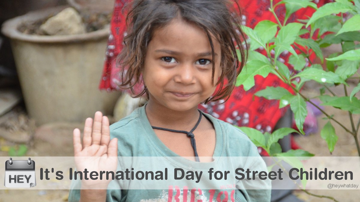 It's International Day for Street Children! 
#StreetChildrenDay #InternationalDayForStreetChildren #InternationalStreetChildrenDay