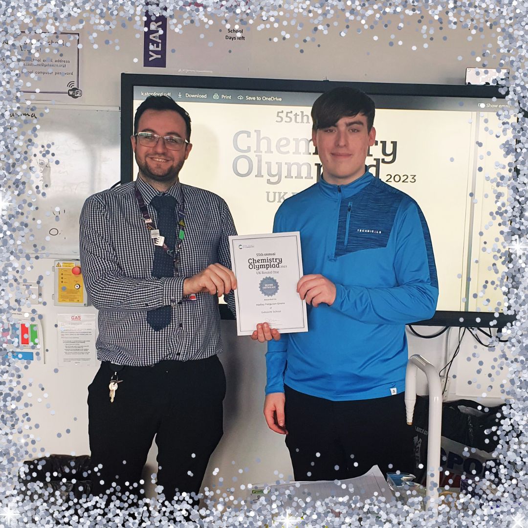 GateacreSchool's tweet photo. A huge congratulations to Hadley, gaining 24 points (the top 32% in the country out of nearly 12000 candidates) and has achieved a Silver Award in the International Chemistry Olympiad, an annual competition for A Level chemists run by @RoySocChem
#GateacreScience https://t.co/7U6CyquYL8