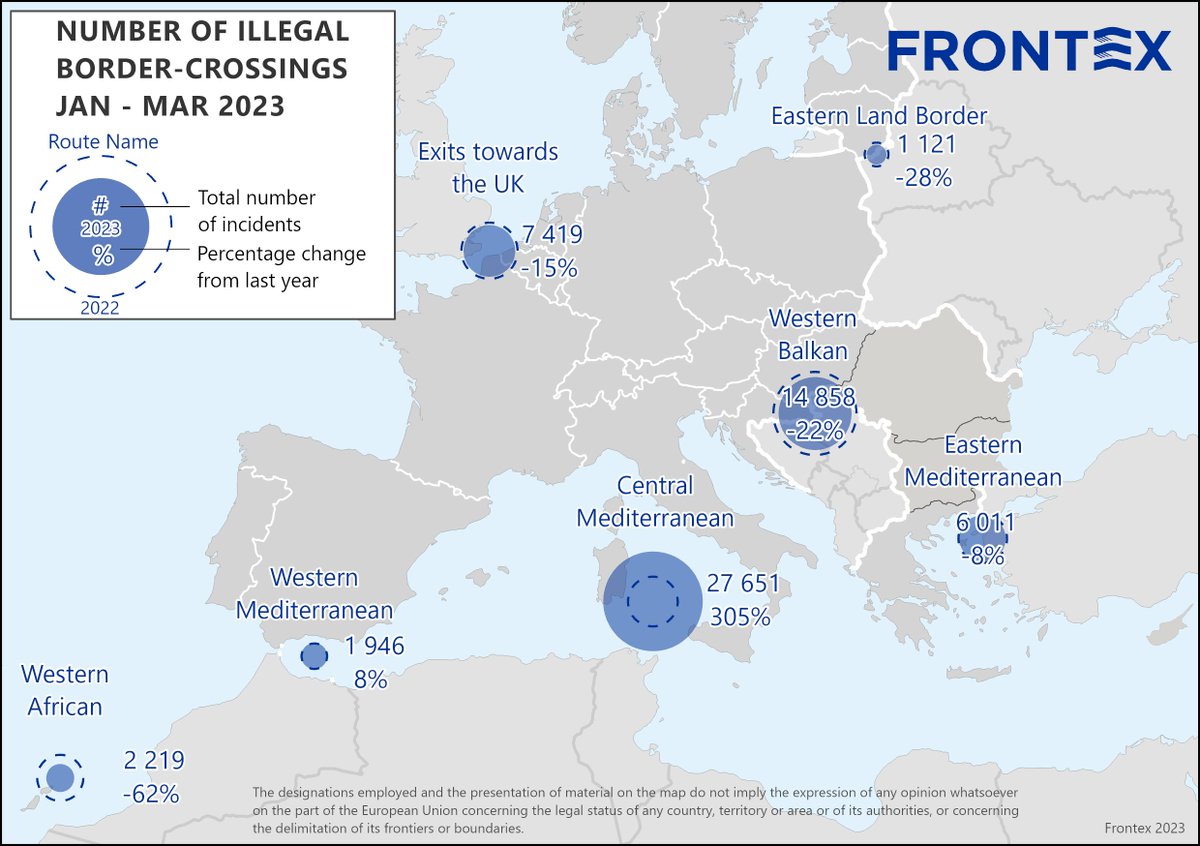 Frontex tweet media