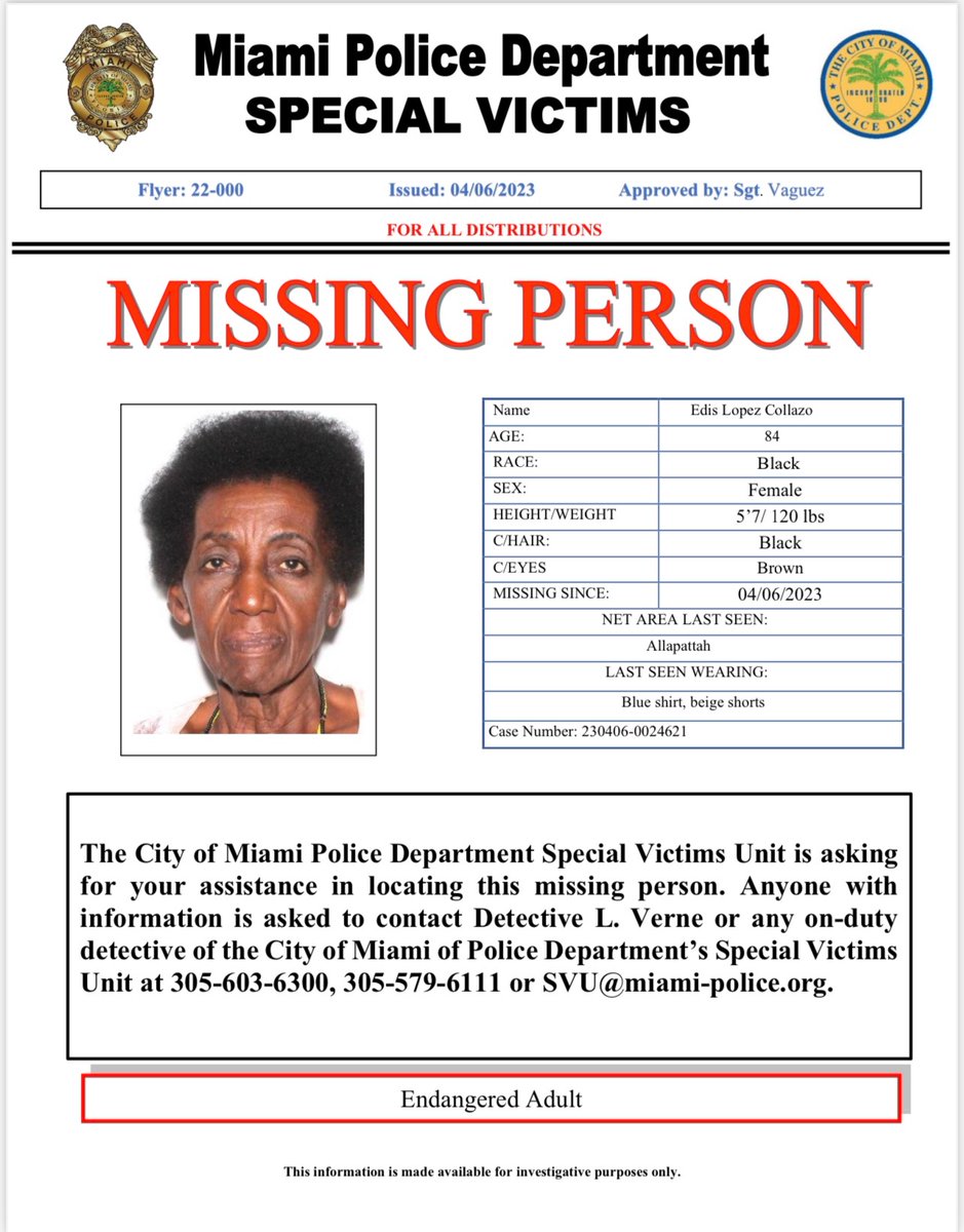CrimeStopper305's tweet photo. #MissingPerson - Please keep your eyes open for this missing person! She's been missing a week now! https://t.co/g3TQTNalxT