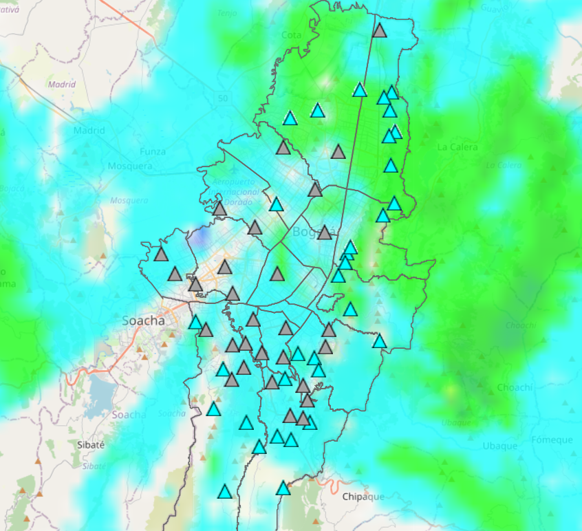 BogotaTransito's tweet photo. 🌧️ [08:33 a.m.] De acuerdo con el sistema de alerta de Bogotá @IDIGER, a esta hora llueve en gran parte de la ciudad.  

🌧️Recuerda que la lluvia puede restar visibilidad y el piso húmedo afectar la capacidad de frenado. Conduce con precaución 🚘🚗🏍️ https://t.co/6olTSMBqZM
