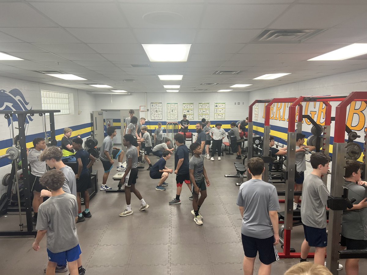 @HeritageBroncos getting stronger this morning! #Grabhold @_Jerry_Edwards @CHHS_FOOTBALL @PantherFBBoost @CHHS_Hoops @GCISD_Athletics