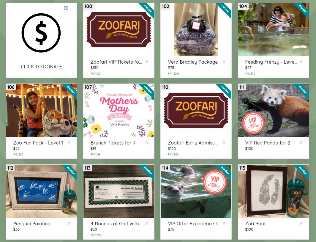fortwaynezoo's tweet photo. The Spring Kickoff Auction is officially OPEN!

Your participation will raise important dollars to support daily operations.

Follow the link or text “kickoffauction” to 76278 to browse and bid on over 30 incredible packages. You won’t want to miss out! 
https://t.co/u6lUXJ8YqZ https://t.co/jHNHivNN6n