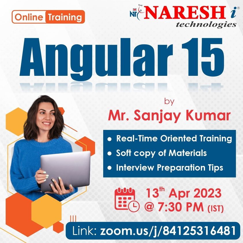 PrassannaPr's tweet image. Register Now: bit.ly/3nYWz1j
Attend Free Online Demo On Angular 15 by Mr. Sanjay kumar.
Demo On: 13th April @ 07:30 PM (IST)
#Angular13 #webdevelopment #learning #onlinetraining #education #software#angular #angularcomponents #angulardirective