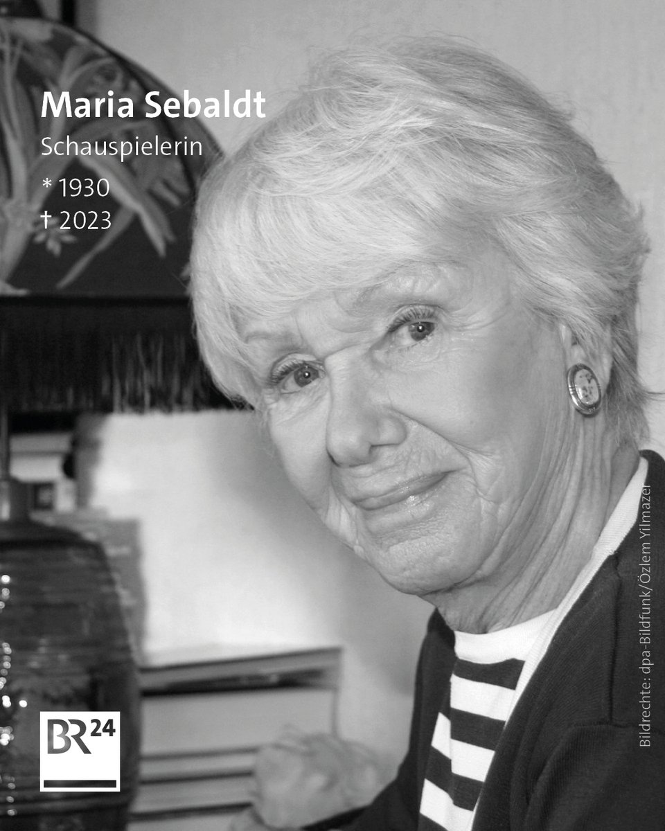 BR24's tweet photo. Bekannt wurde Maria #Sebaldt unter anderem in TV-Serien wie "Die Wicherts von nebenan", "Derrick" und "Das Traumschiff". Mehr: https://t.co/CwsGii1OlE https://t.co/jYX0ejmNQQ