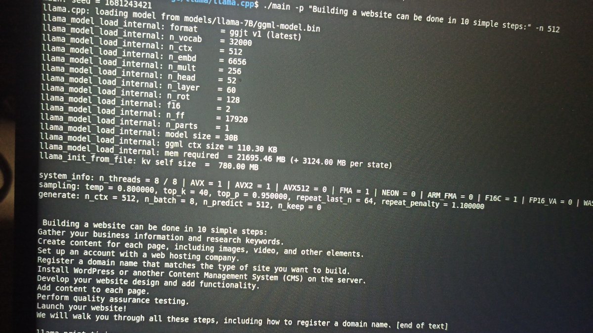 leaked Facebook neural network LLaMA (I use Alpaca 30B version) woks like a charm in fully offline mode even at my laptop 

Future is here