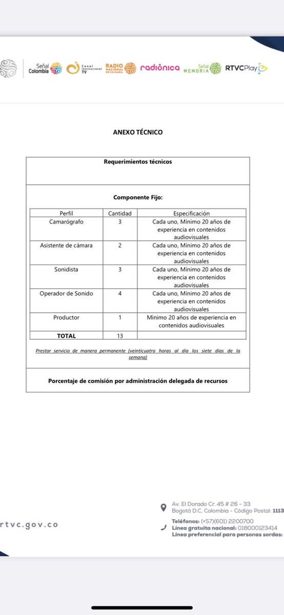 Danielbricen's tweet photo. A través de RTVC acaban de contratar un equipo de 13 personas que se encargará exclusivamente de la producción de contenidos audiovisuales para el Presidente Gustavo Petro.

El costo para los colombianos de semejante acto de vanidad será de $3.830.492.000 en 2023.

¿Austeridad? https://t.co/fh3ICaMNoo