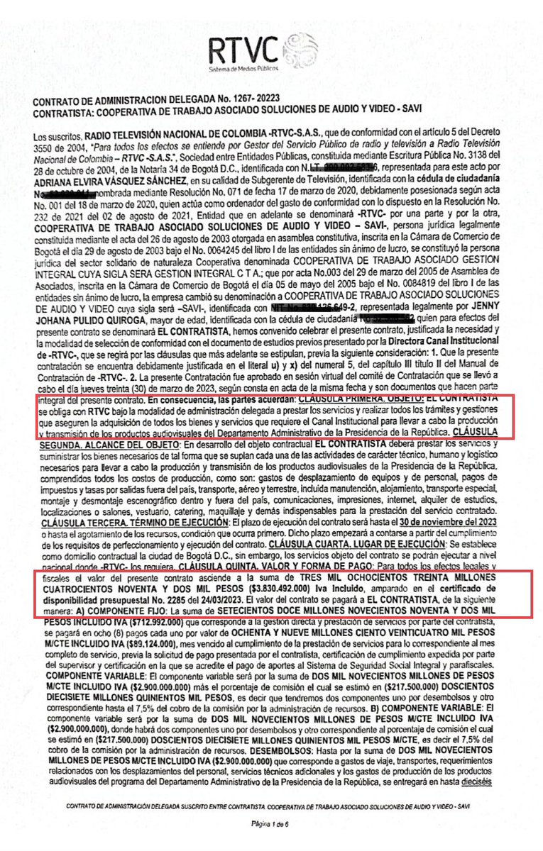 Danielbricen's tweet photo. A través de RTVC acaban de contratar un equipo de 13 personas que se encargará exclusivamente de la producción de contenidos audiovisuales para el Presidente Gustavo Petro.

El costo para los colombianos de semejante acto de vanidad será de $3.830.492.000 en 2023.

¿Austeridad? https://t.co/fh3ICaMNoo