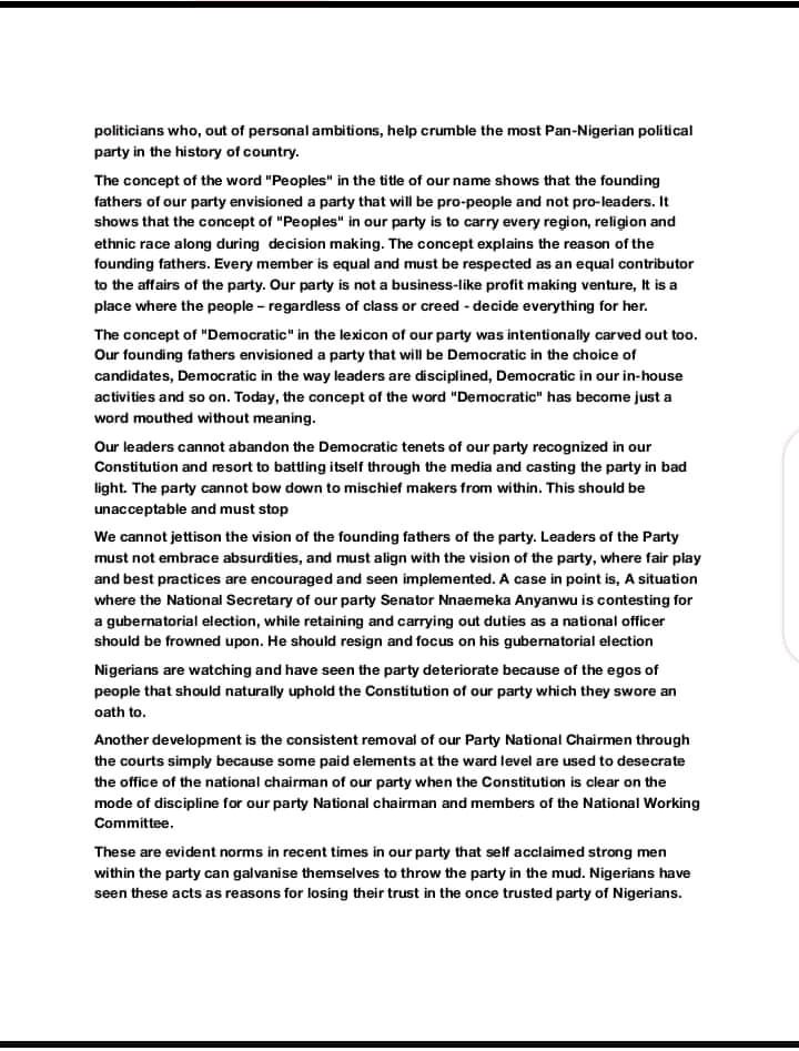 ANaseer78's tweet photo. Our grp @PDPYoungDemo is advocating for internal reform of the party and comprehensive evaluation of the 2023 general elections. This is to improve the acceptance of the party among the Nigerian people and to truly represent the idea that "power belongs to the people".
#reformPDP https://t.co/pvxa7uXHrm