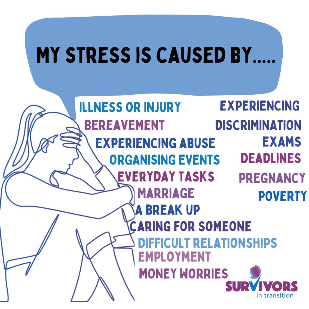 To carry on creating that awareness over the month around Stress. We want to capture different elements and subjects. Today we are looking at ‘What causes Stress?’. #stressawarnessmonth #stress #mentalhealth