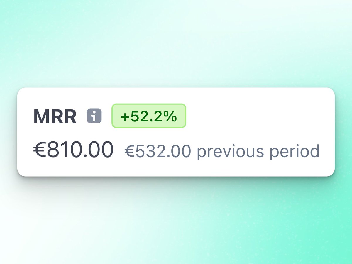 Sidebird just hit $800 MRR 🤩