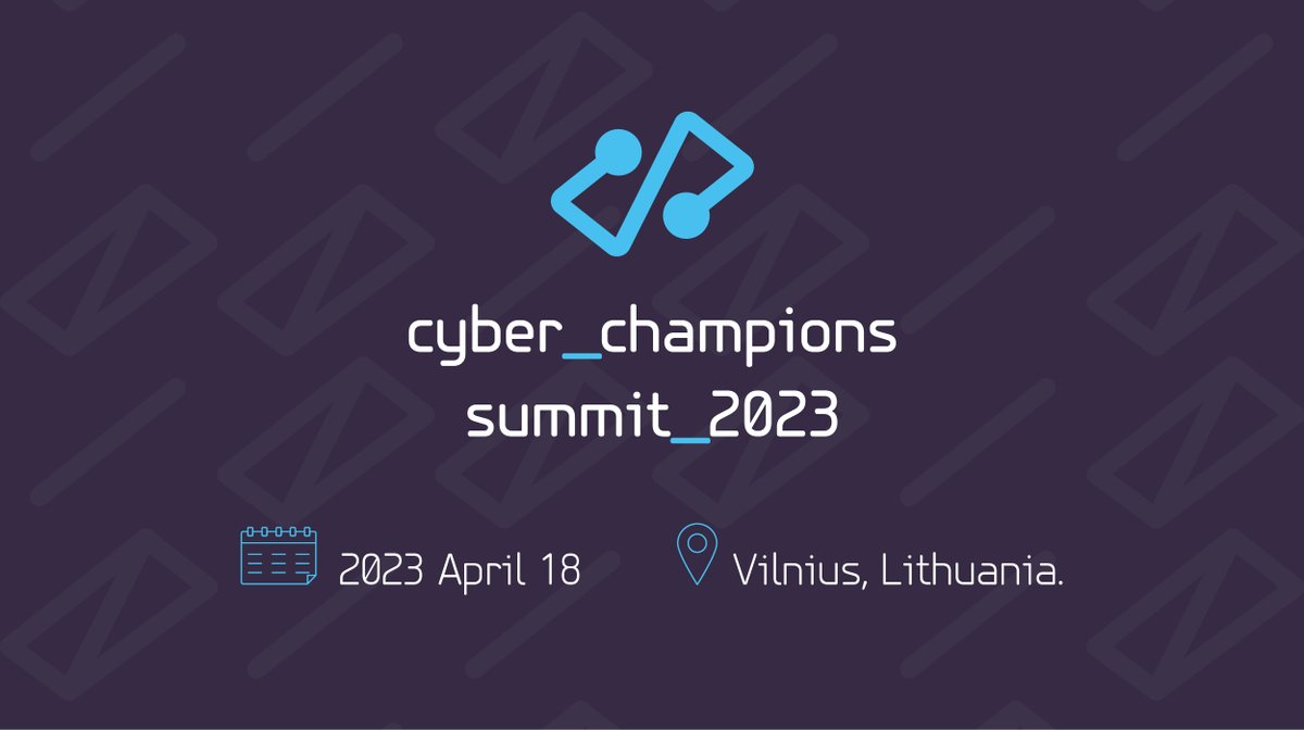Next week we will welcome participants from around the globe at the Cyber Champions Summit to discuss the most relevant #cybersecurity issues. We need to share best practices to counter cyber threats.
#CyberSummitLT
👉 Find out more: cyber-champions.org