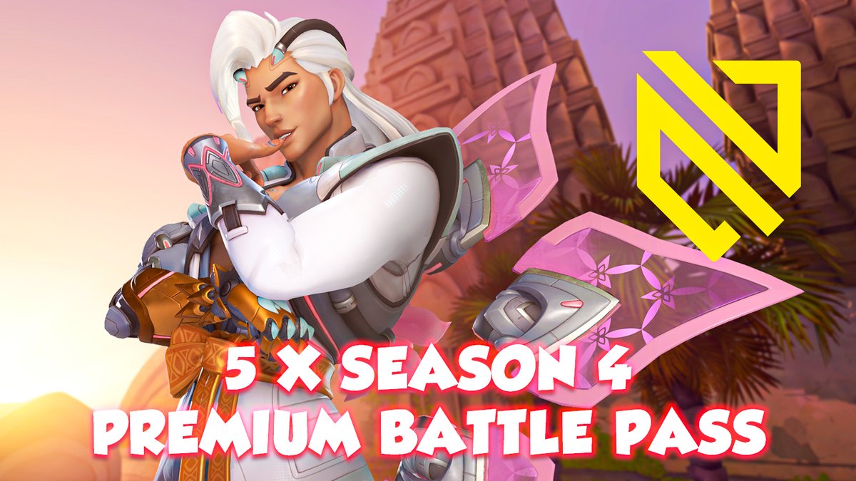 #GIVEAWAY 5 #Season4 Premium Battle Passes

To participate:
1) Follow @ml7support
2) Like &amp; retweet this post
3) Tag your duo 

Giveaway ends: 15 April

Bundles provided by Blizzard. #OW2Giveaway
