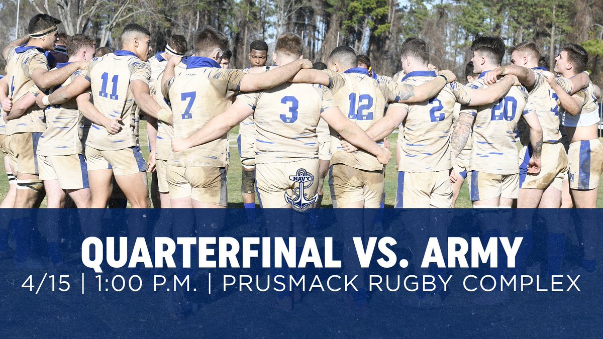 Join us at the BSC this Saturday for our D1A Quarterfinal match against Army! #GoNavy  #BeatArmy
