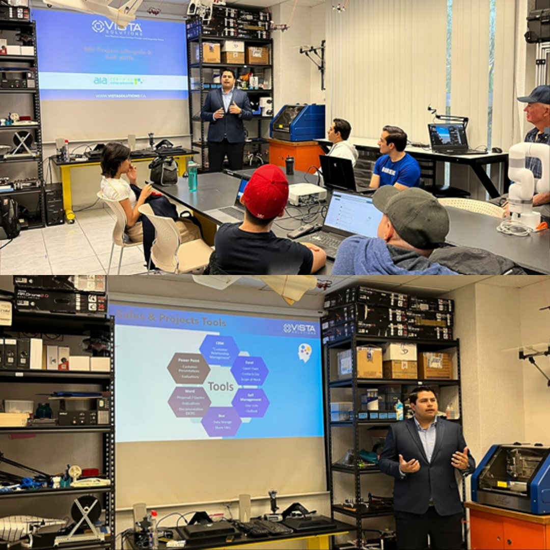 The #campusrecruitmenttour continues with another University visit in Mexico!  Two of our very own #visioneers, Andres and Pablo, had the opportunity to return and speak with Engineering students about the soft skills associated with the Machine Vision project lifecycle!
