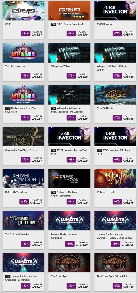 Lbabinz's tweet photo. Midweek Sale at GOG https://t.co/WsgJpcMU9X #ad https://t.co/8Fl22oOW6P