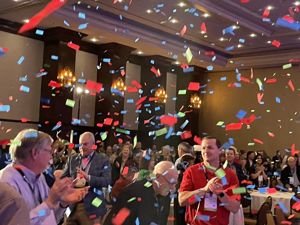 CornerstoneCUL's tweet photo. Starting #IMPACT2023 with a bang (of confetti)! 🎉
#cuIMPACT #CreditUnions https://t.co/bccjHt2OcY