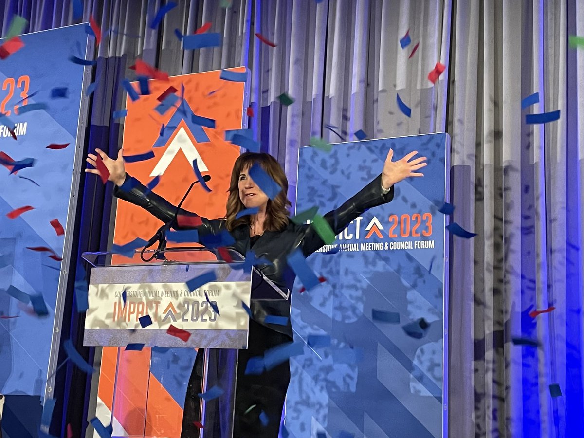 CornerstoneCUL's tweet photo. Starting #IMPACT2023 with a bang (of confetti)! 🎉
#cuIMPACT #CreditUnions https://t.co/bccjHt2OcY