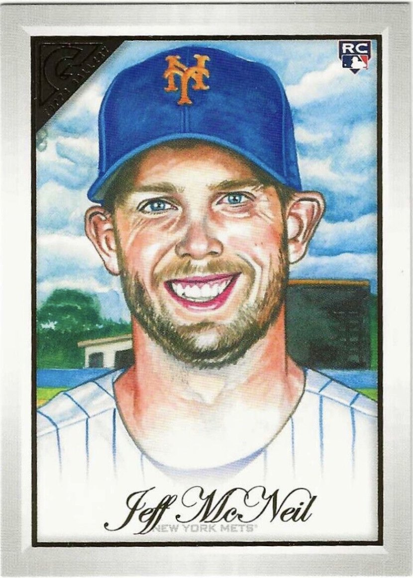 MetCastPod's tweet photo. 🚨🚨Gameday Giveaway🚨🚨

If the Mets win today, we will be giving away a 2019 Topps Gallery #45 Jeff McNeil Rookie Card

To Enter: 
- Follow Us 
- Retweet

The winner will be drawn at the conclusion of todays game. #LGM  #METS #MLB https://t.co/ae7ZxnNylk