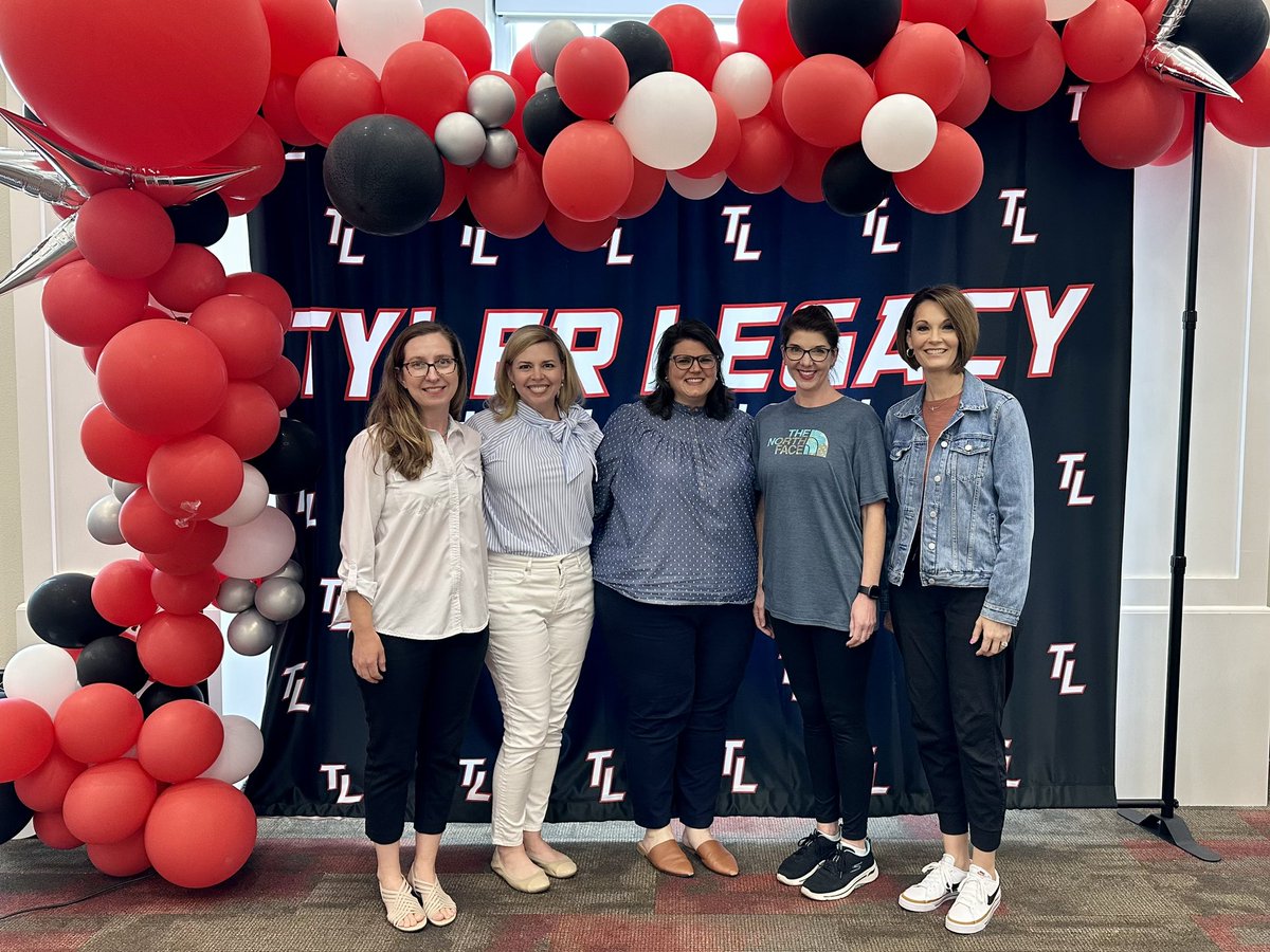 Please welcome our 2023-24 Tyler Legacy PTA Executive Board 😊

President: Kathryn Martinez
Vice-President: Melissa Parker
Vice-President of Membership: Katherine Koeffler-Hill
Treasurer: Betsy Jones
Secretary: Emily Barker