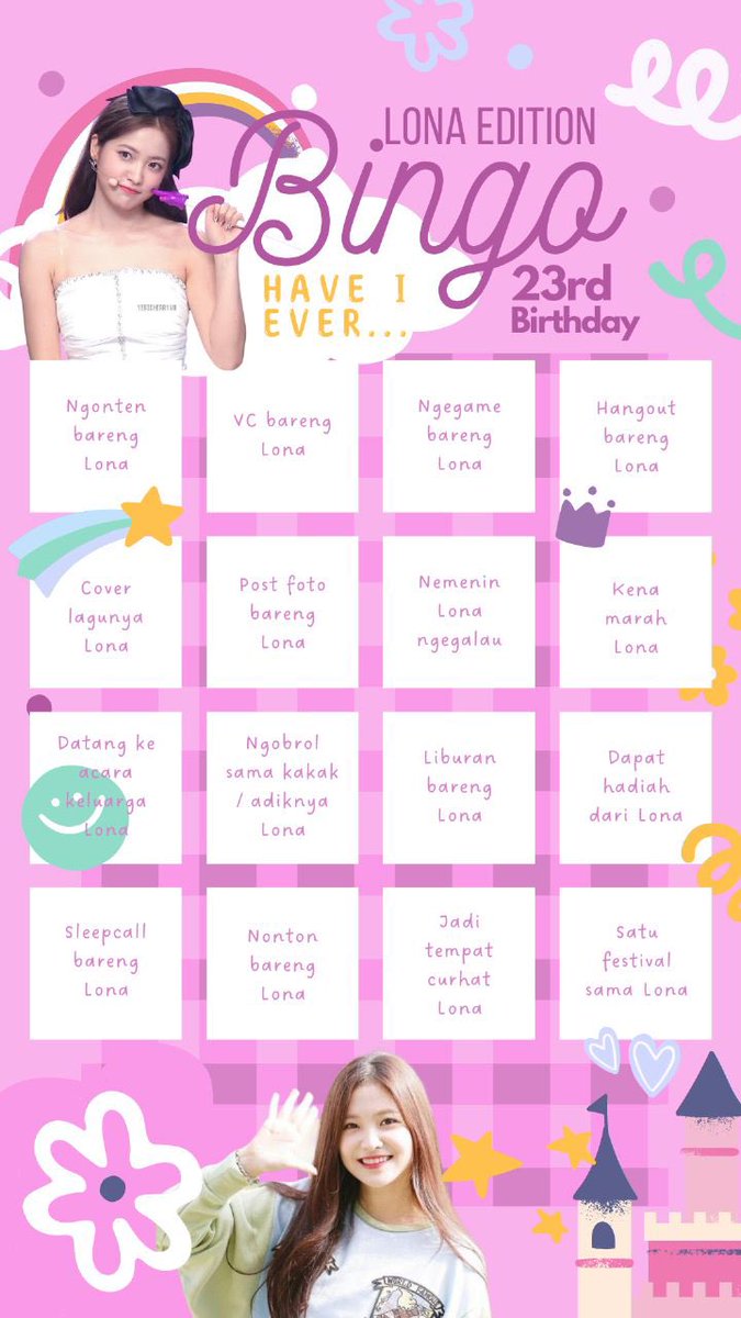 baitkiasan's tweet photo. ㅤ
Seperti yang sudah sudah, kita bakal main bingo spesial hari ulang tahun Lona! Jadi, semua tentang Lona! Yuk yuk yang bingo paling banyak dapat hadiah loh!
ㅤ https://t.co/sk5Px45B1c